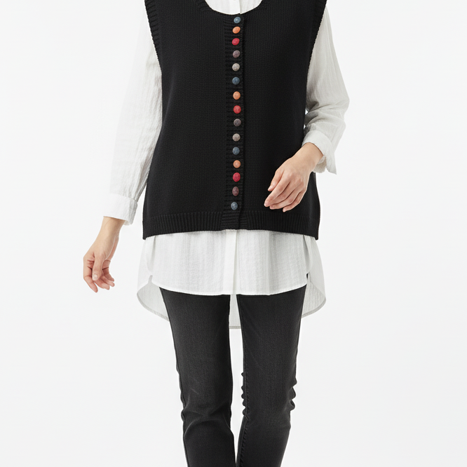 Esther - Open-Front Knit Cardigan