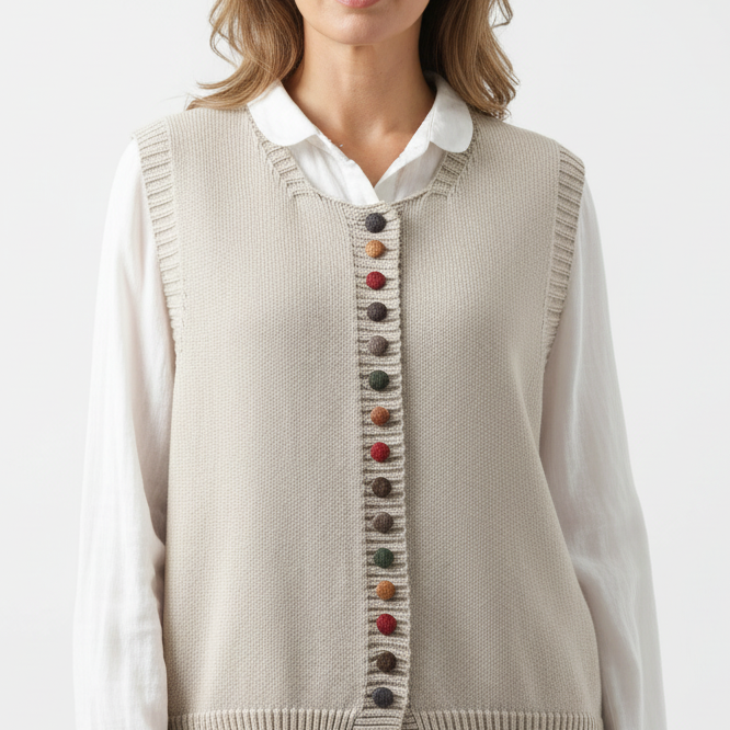 Esther - Open-Front Knit Cardigan