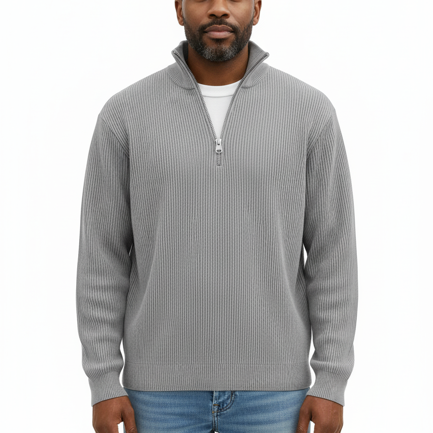 Sander - Pullover Half-Zip Knit Sweater